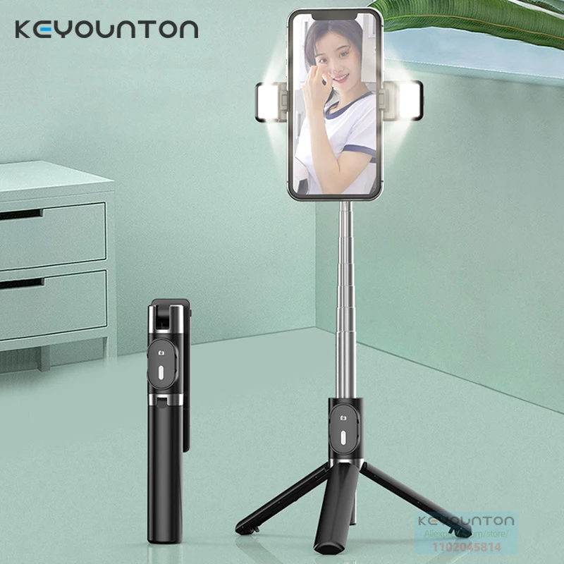 Портативная селфи-Палка с Bluetooth, держатель для телефона, выдвижной Многофункциональный штатив 99 см с Селфи