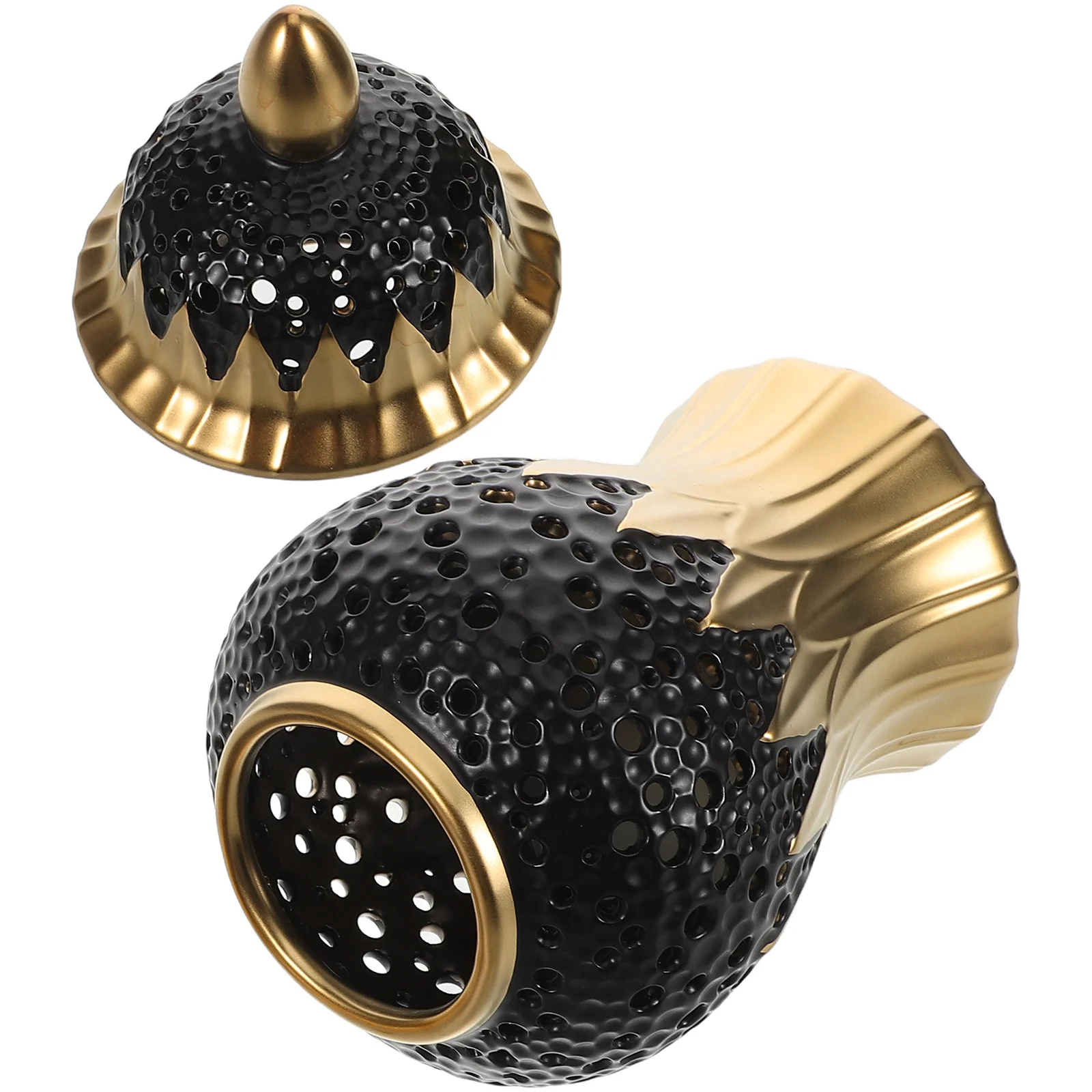 

Traditional Ginger Jar Ceramic Flower Vase Decorative Carved Temple Jar Elegant Home Office Party Wedding Decor