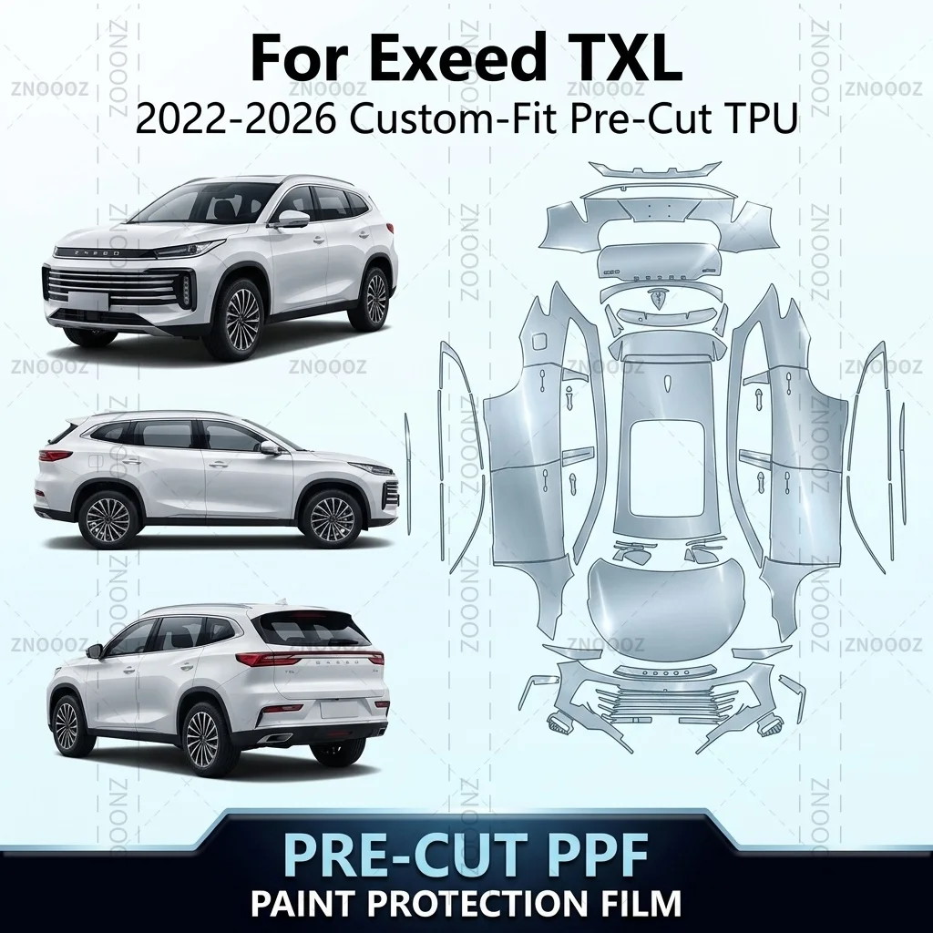 For Exeed TXL 2022-2026 Custom-Fit Pre-Cut TPU PPF Paint Protection Kit Anti Full Vehicle Glossy Clear Matte Black Hydrophobic