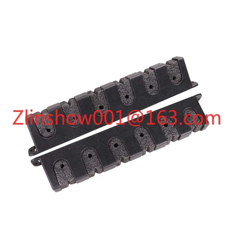 SJ043 Vertical Horizontal Fishing Rod Display Rack 2 Pairs Wall Mount EVA+ABS Sponge Fishing Rod Holder Support