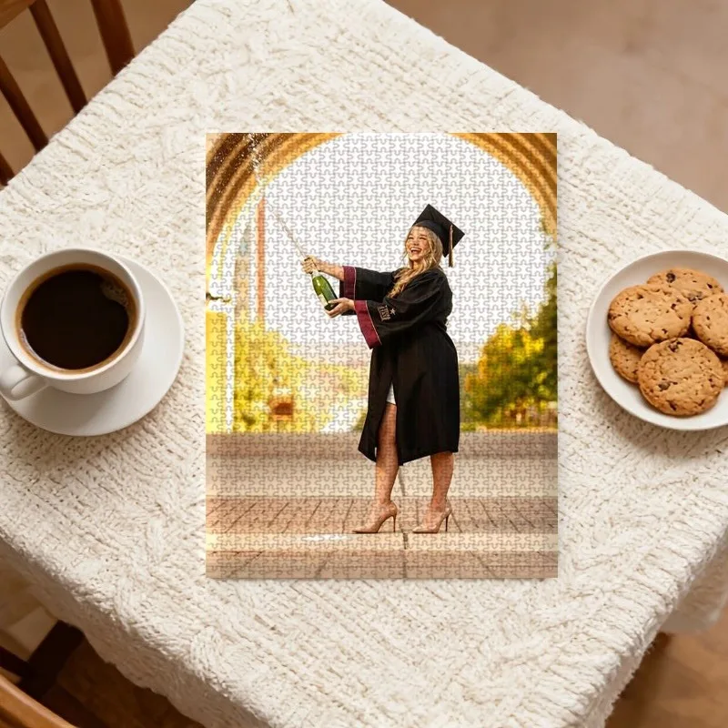 35/300/500/1000pcs Personalized Custom Photo Puzzle Selfie Photo Decoration Ornamental Exquisite Personalized Gifts For Weddings