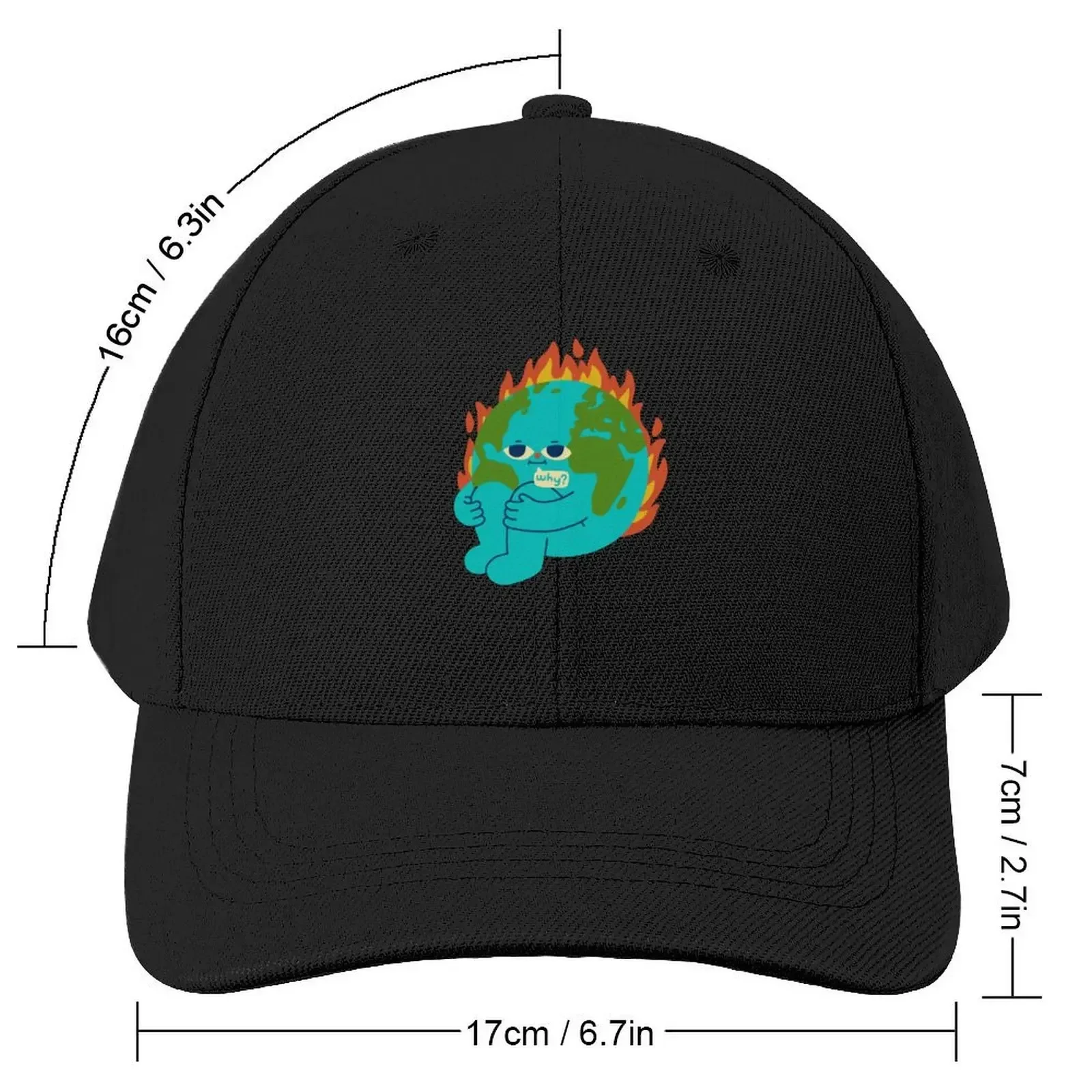 The Earth is Concerned Baseball Cap derby hat Thermal Visor Women's Beach Outlet 2025 Men's