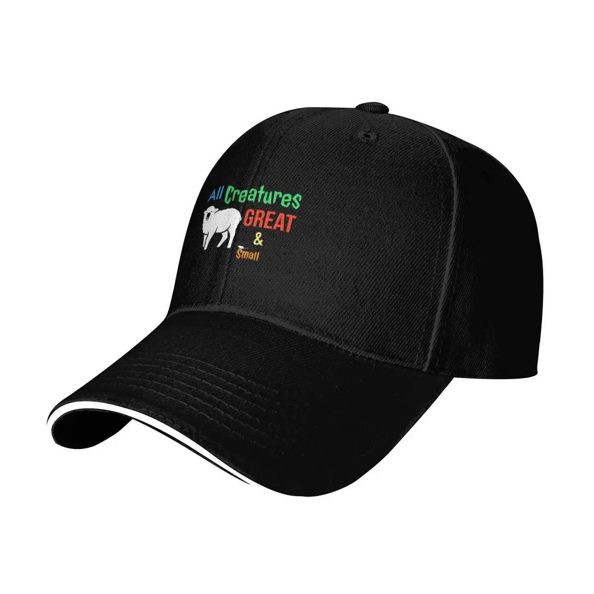 All Creatures Great and Small. Baseball Cap Gift for Him Her Casual Daily Wear Quick Dry Performance