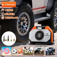 ETENWOLF VORTEX S6 compresor de aire portátil 100% ciclo de trabajo y cilindro doble 19200 mAh inflador de neumáticos de coche bomba de bicicleta bomba de aire