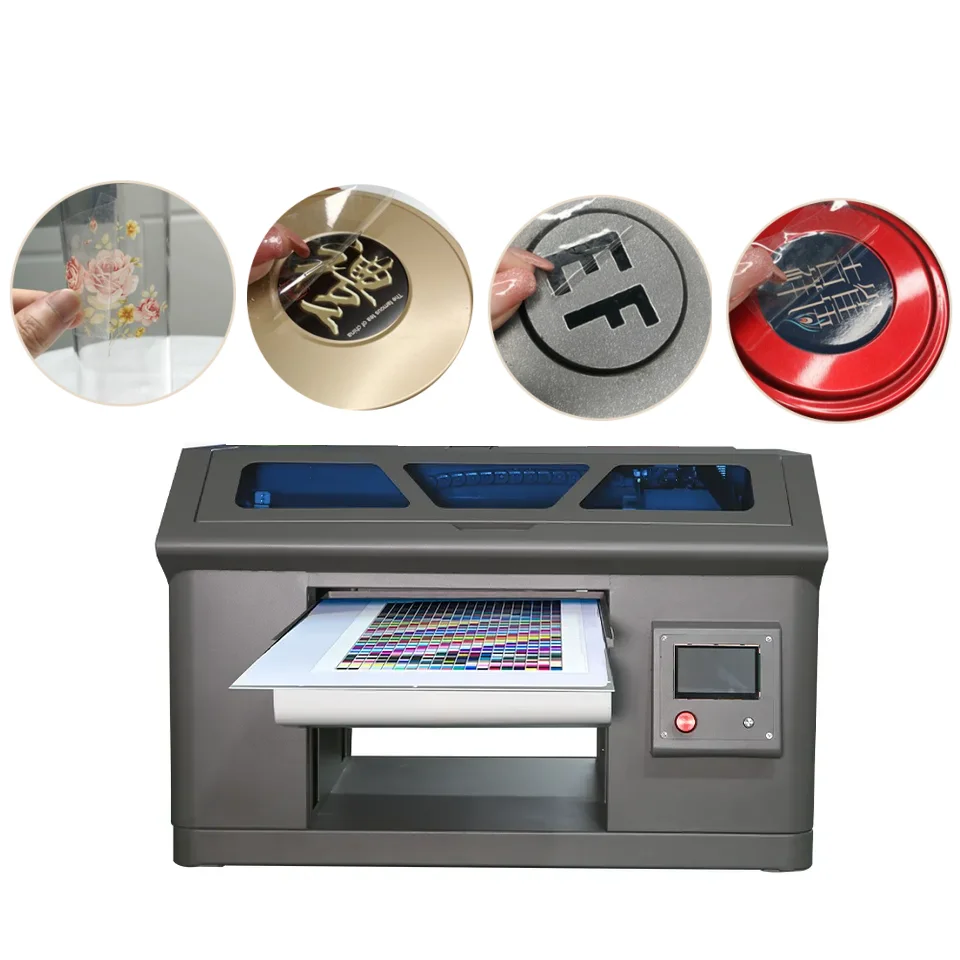 Popular New  3545 A3 for XP600  UV DTF Transfer AB Film  LED UV Flatbed DTF Transfer Film Sticker Printer With Varnish