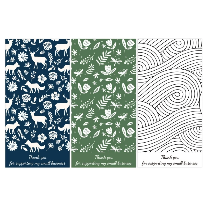 50 Pieces Thank You Stickers for Small Business Scrapbooking Stationery Sticker