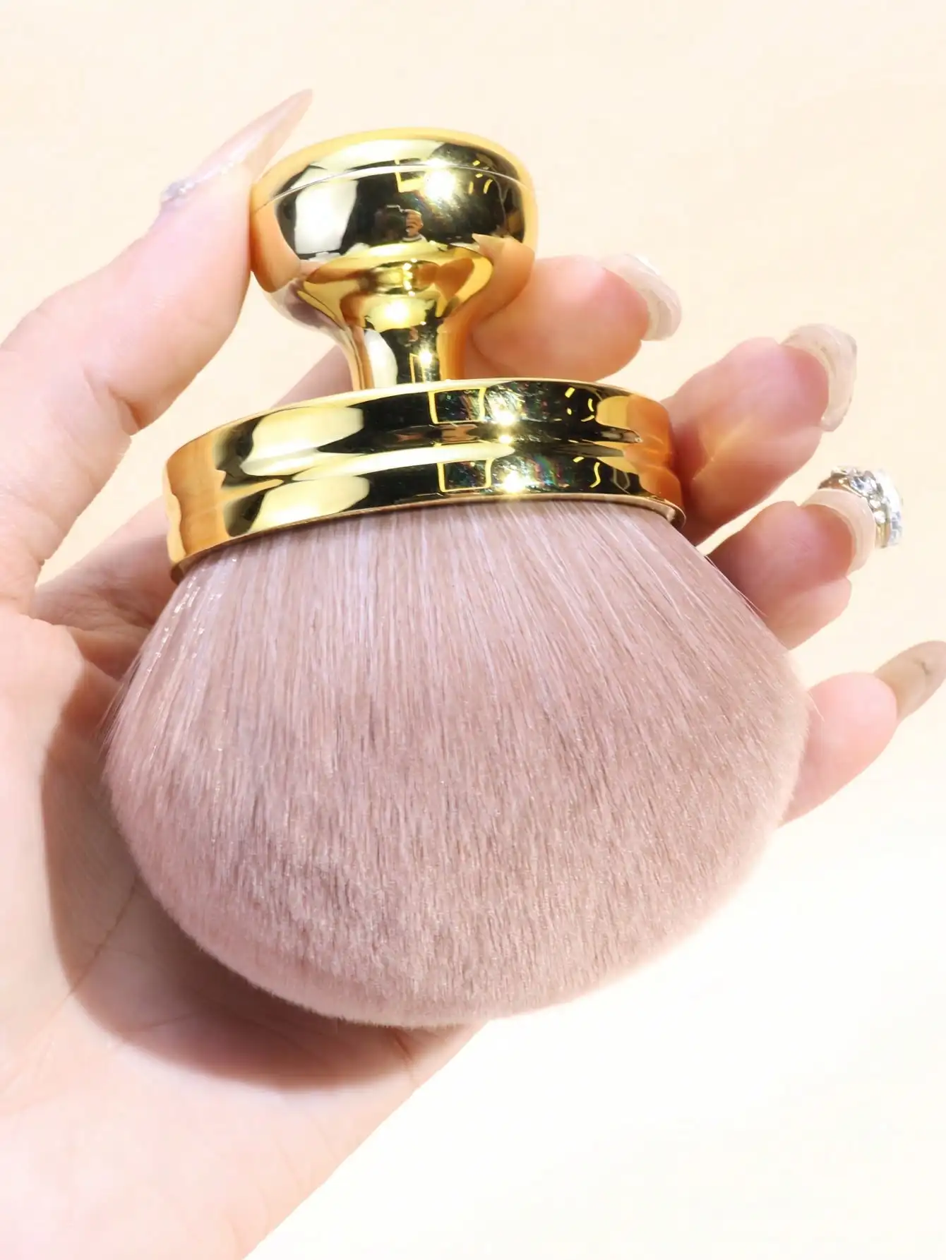 1 Stück extra großer Make-up-Pinsel für loses Puder, tragbarer, weicher, multifunktionaler Rouge-Pinsel, Körperpinsel, Nagelkunst-Staubpinsel