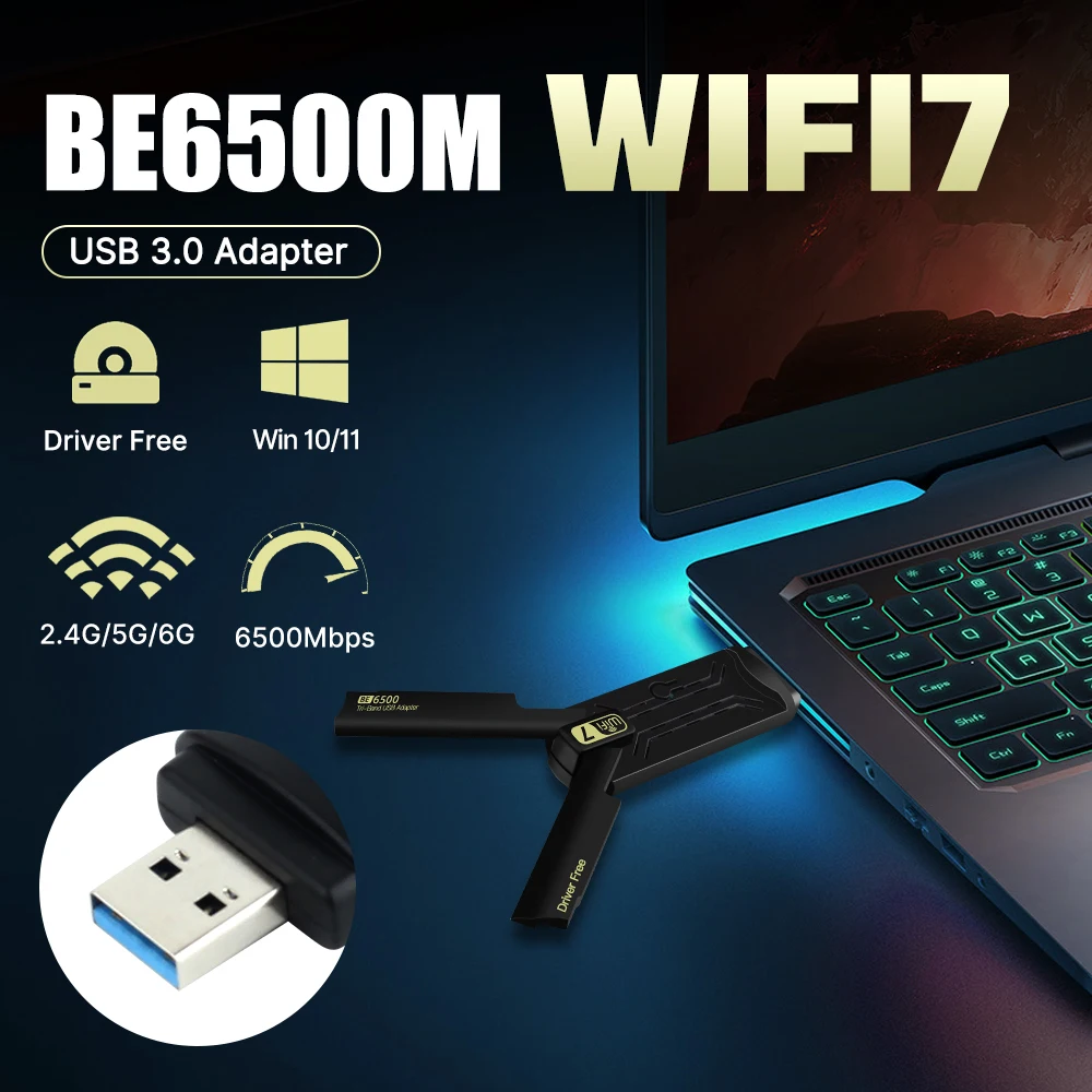 usb-30-wifi-7-be6500-アダプター-トライバンド-24g-5g-6ghz-80211be-ネットワークカード-高利得アンテナ付き-win10-11-ドライバー不要