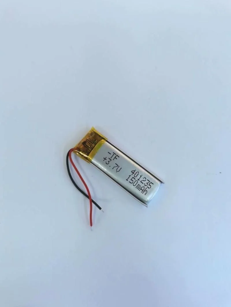 3.7V Rechargeable 401235 Lithium Polymer Battery 150mAh for Bluetooth Headphones, Smart Wearables, Voice Recorders, and Digital