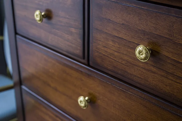 مقبض خزانة نحاسي، مقبض الأثاث، مقبض خزانة الملابس #5