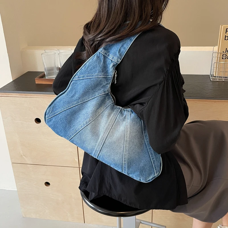 2024 New Fashion Handbags for Women Designer Cloth Shoulder Bags Female Simple Casual Underarm Bag Large Capacity Shopping Bags