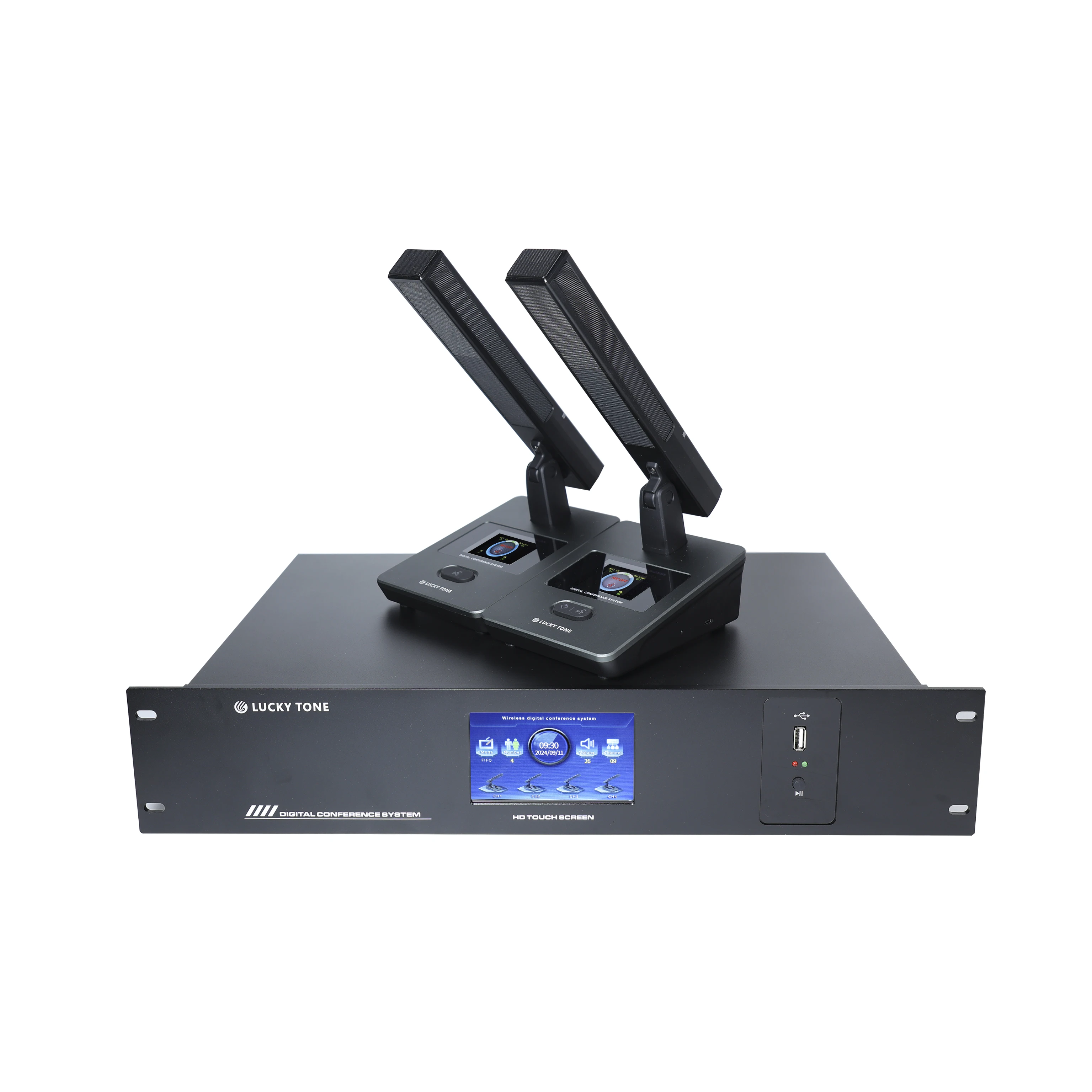 Multi-camera support for hybrid conference wireless systems