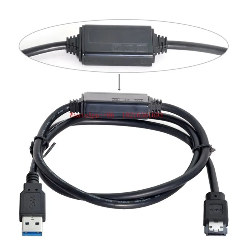 With 5V Power Supply USB3.0 to ESATA Converter USB2.0 to 3.0 to Power ESATA Drive Cable