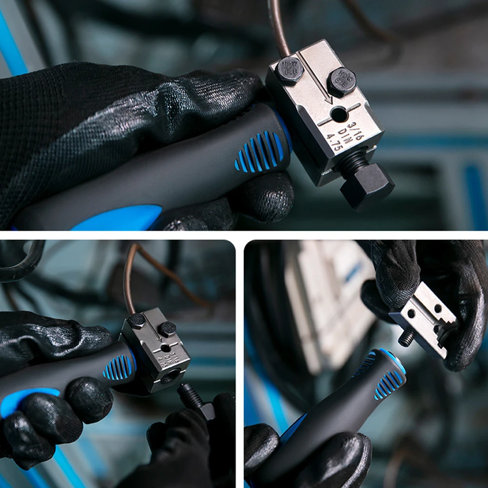 

Набор для развальцовки тормозных трубок 3/16 дюйма, долговечный инструмент для развальцовки, комплект для ремонта тормозных трубок для мотоциклов, автомобилей и грузовиков