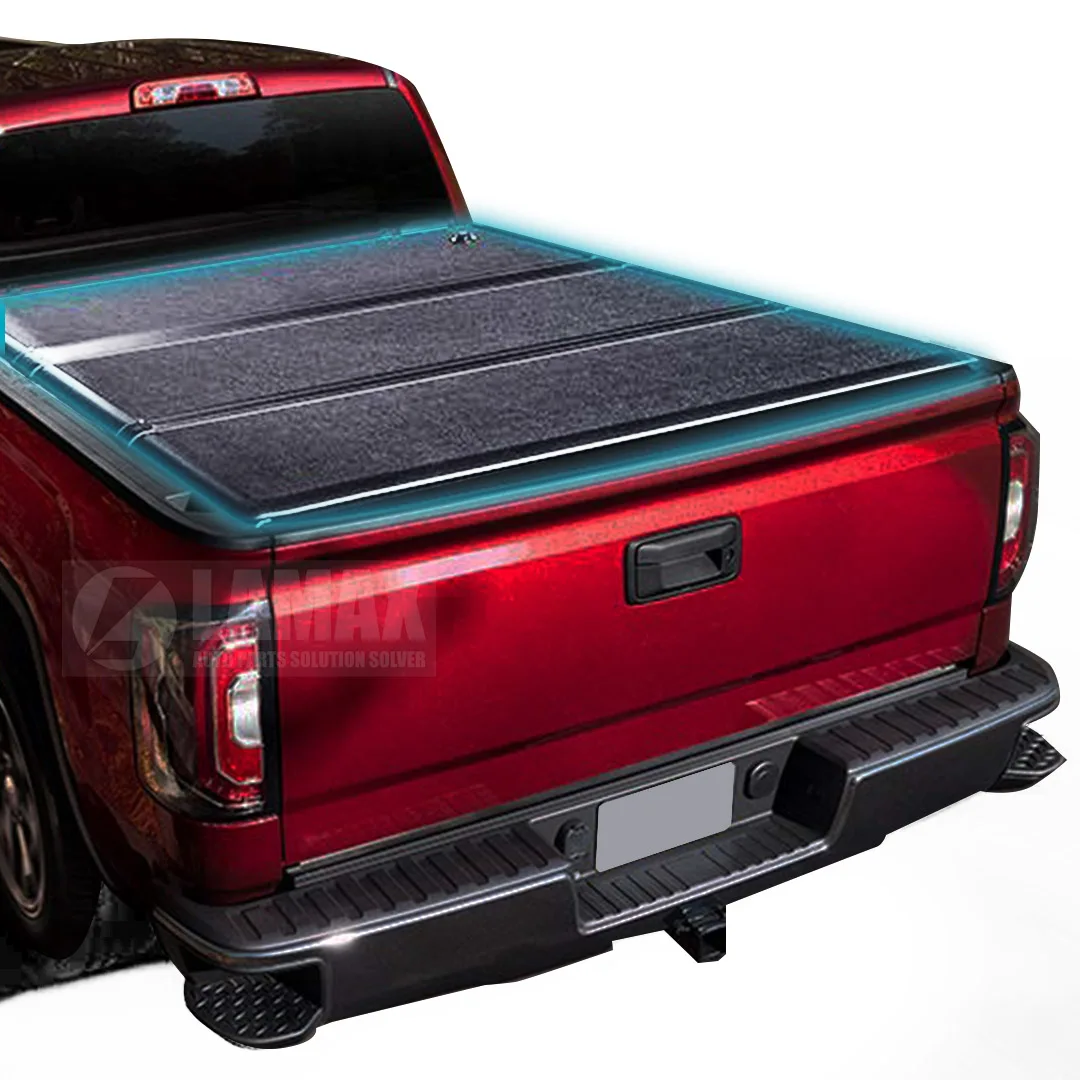 High Quality Top Sale Aluminum Locking Waterproof & Dustproof Black Truck Bed Cover For Chevy silverado