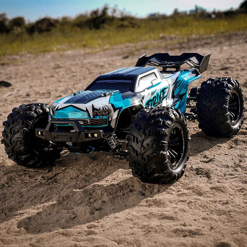 RC Cars 2.4G 390 Moter High Speed Racing with LED 4WD Drift Remote Control Off-Road 4x4 Truck Toys for Adults and Kids