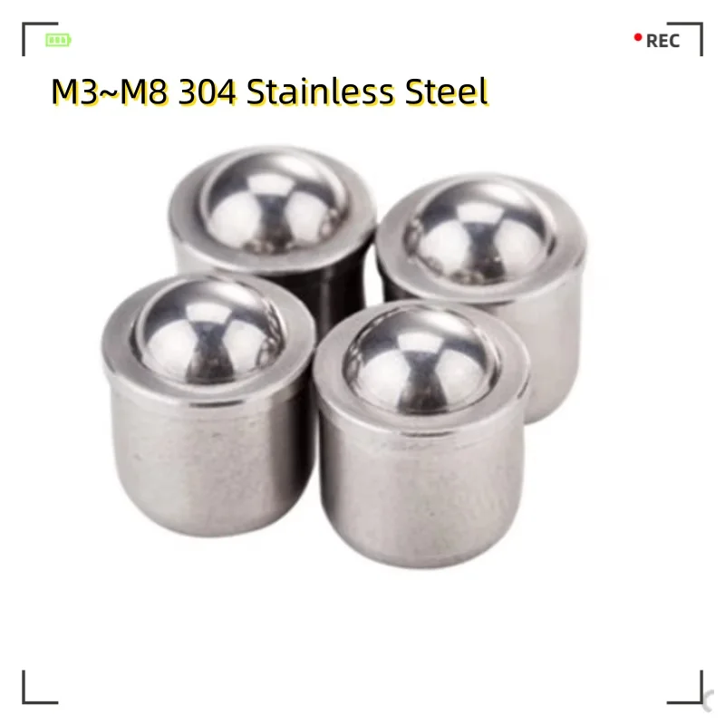 100pcs 3mm 4mm 5mm 6mm 8mm 304 Stainless Steel Ball Plunger Push Fit Ball Spring Ball Plungers