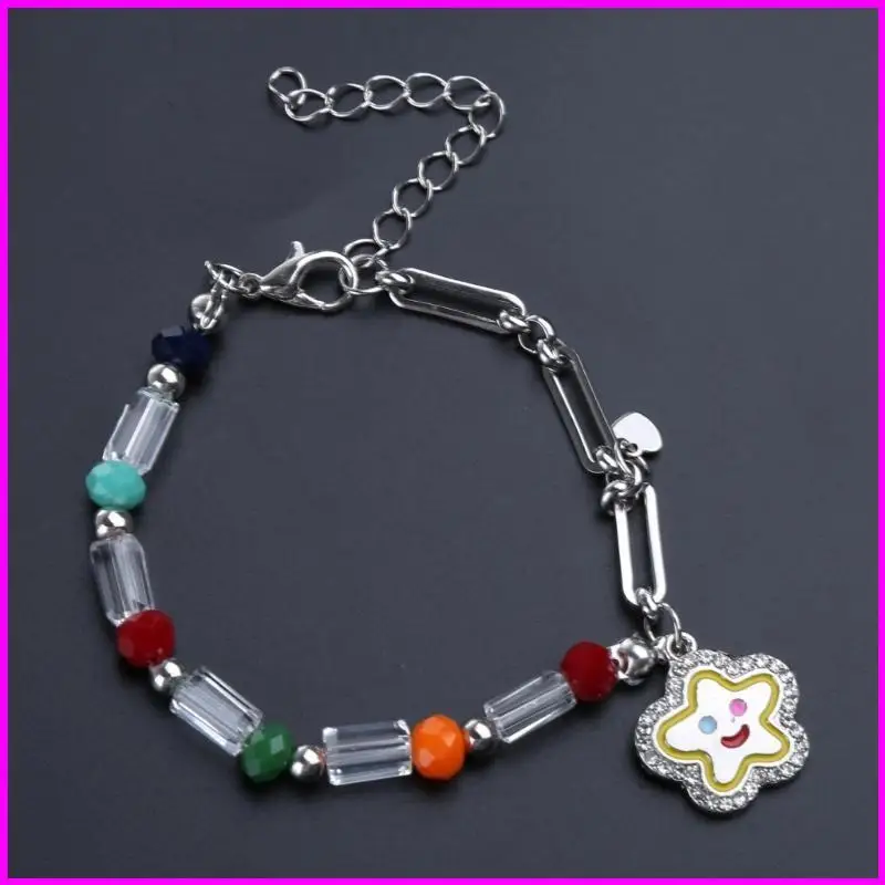 مطرز Handchain حبة مشبك ورق الربط سوار زخرفة الحزب للنساء #3