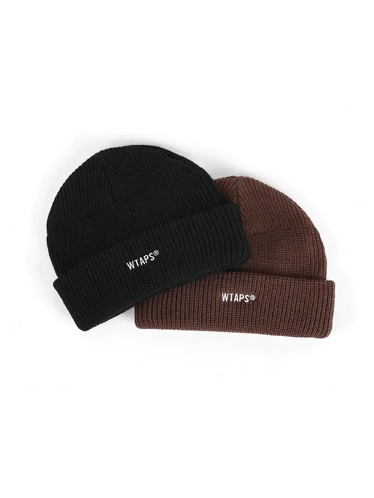 WTAPS Embroidered Flat Brim Baseball Cap Unisex Large Head Fit Casual Hip Hop Streetwear Sunshade Hat