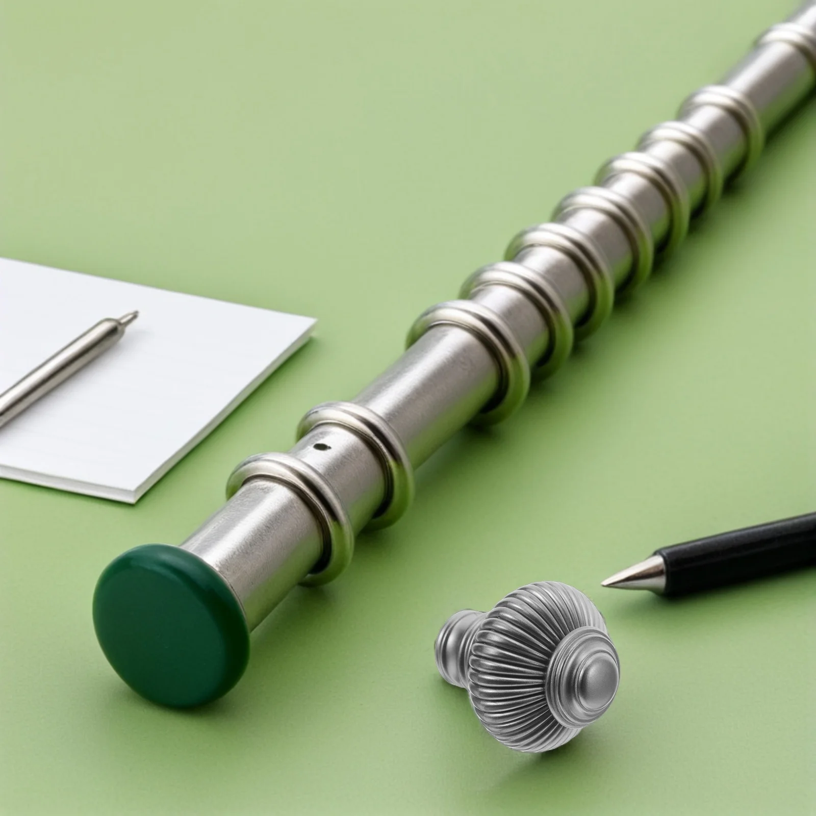 

2Pcs Plastic Curtain Rod Finials End Caps Replacement for 16mm Curtain Poles Bathroom Living Room Bedroom Drapery Rod