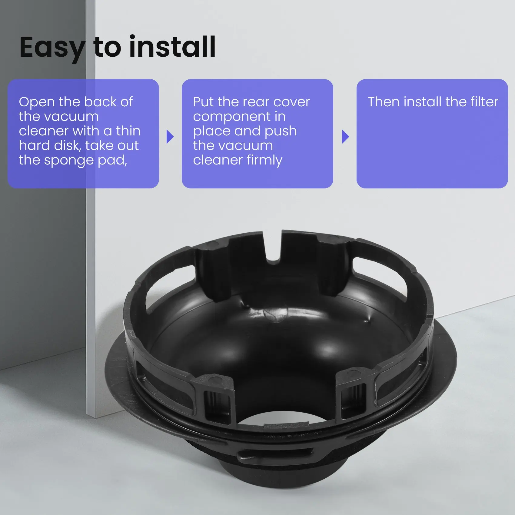 Post Substituição do filtro HEPA para Dyson, Aspirador Acessórios, Sweeper, Capas traseiras do motor, Peças de ferramentas, Fit para Dyson V7, V8