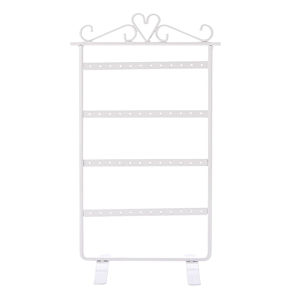 

Белая полка для сережек для спальни, комод, органайзер для хранения сережек, полка для демонстрации ювелирных изделий, полка для хранения ювелирных изделий