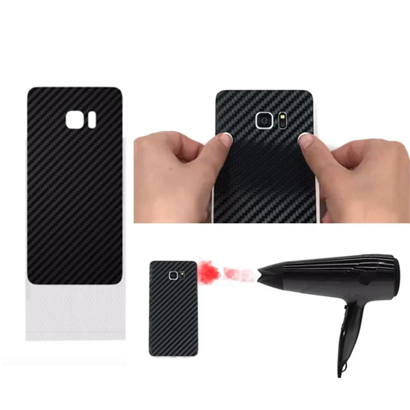 3D Carbon Fiber Skin Phone Back Wrap Sticker for XIAOMI Mi 14 Ultra 13 Pro 12S Ultra 12 Pro 12X Redmi Note 14 13 Pro Plus Film