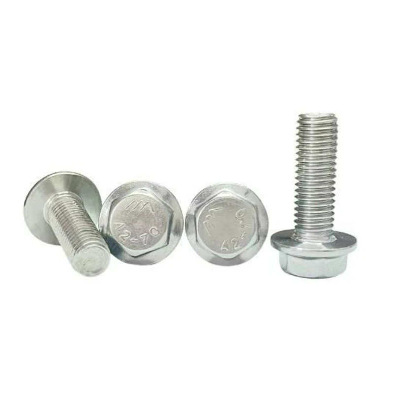 M4 M5 M6 M8 M10 M12 M16 304 Stainless Steel Metric Thread GB5789 Hexagon Head Non Toothed Flange Cap Screw Hex Washer Head Bolt