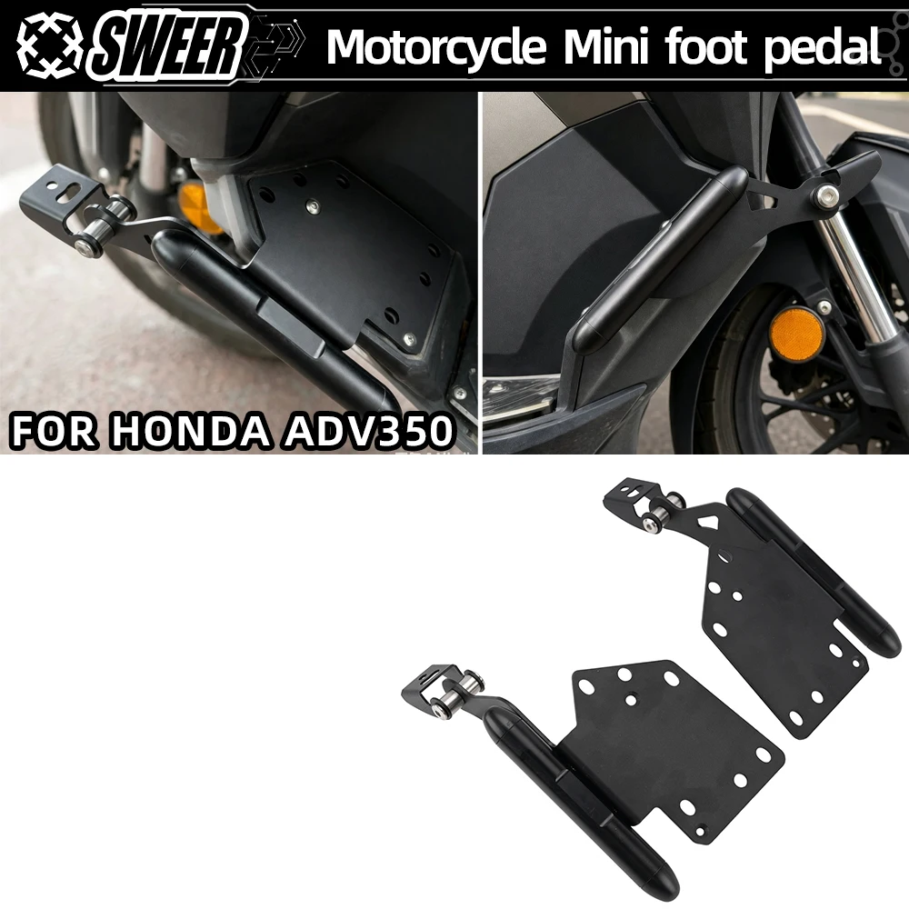 Mini Crash Bar Spotlight Bracket Footrest Modified Accessories For Honda ADV350