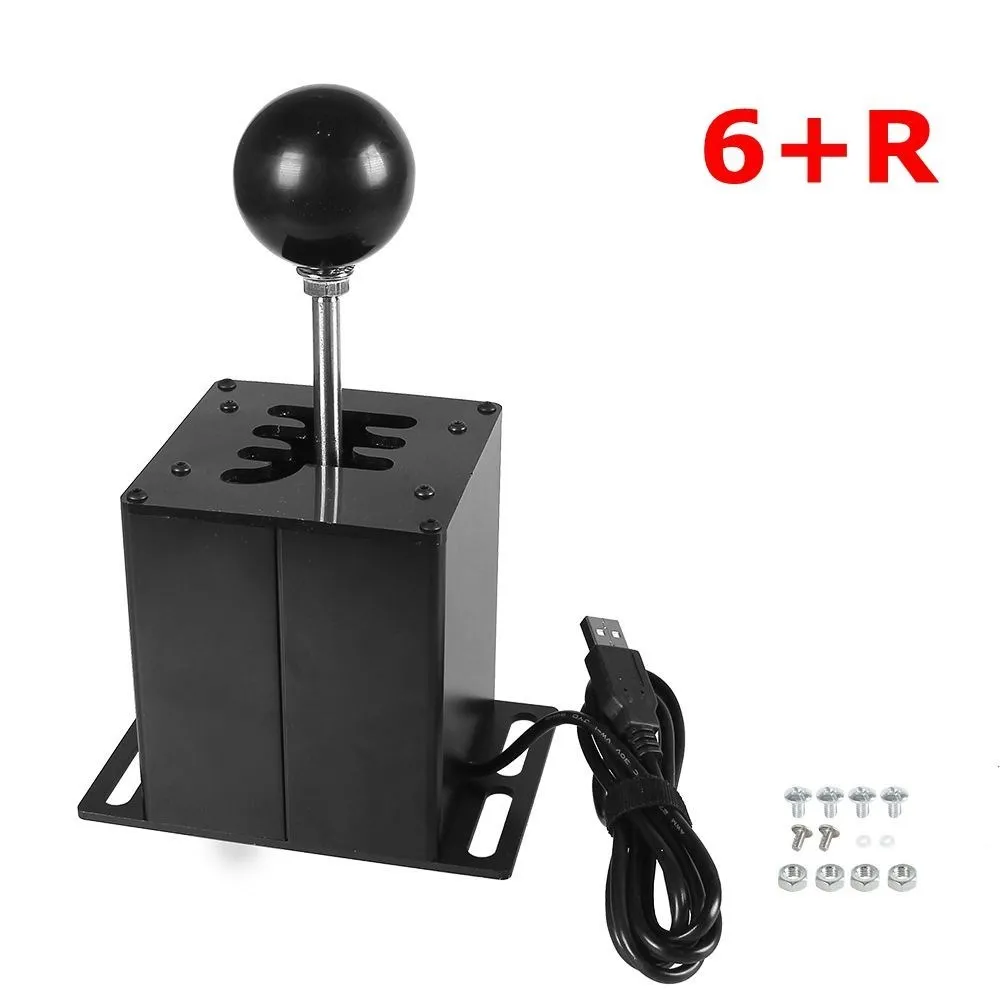 PC USB Simulator Shifter For G29/G25/G27/G920 T300RS/GT, Sequential H Gear Shifter For ATS ETS Dust WRC Sim Racing Games 6+R/7+R