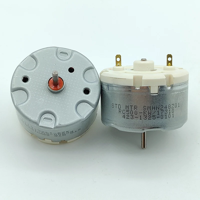 Standard Motor RC500-KW/17310 Mini RC500 Motor DC 6V-12V 9500RPM Micro 32mm Diameter Round Spindle Motor DIY Sweeper Robot Toy