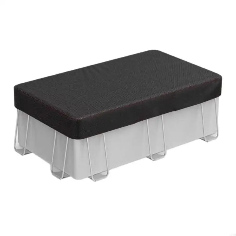 Rectangular Pool Cover 210D Sun Block Layer for Backyard Above Ground Pools 4XBB