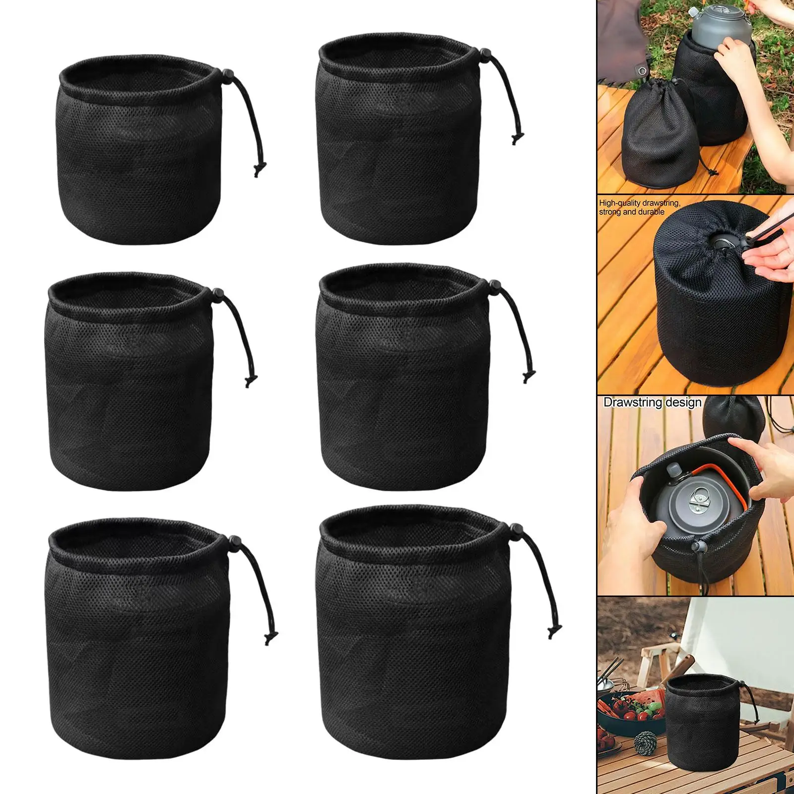Camping-Kochgeschirrtasche, vielseitige Premium-Aufbewahrungstasche für Geschirr, tragbare Tasche für Kochutensilien