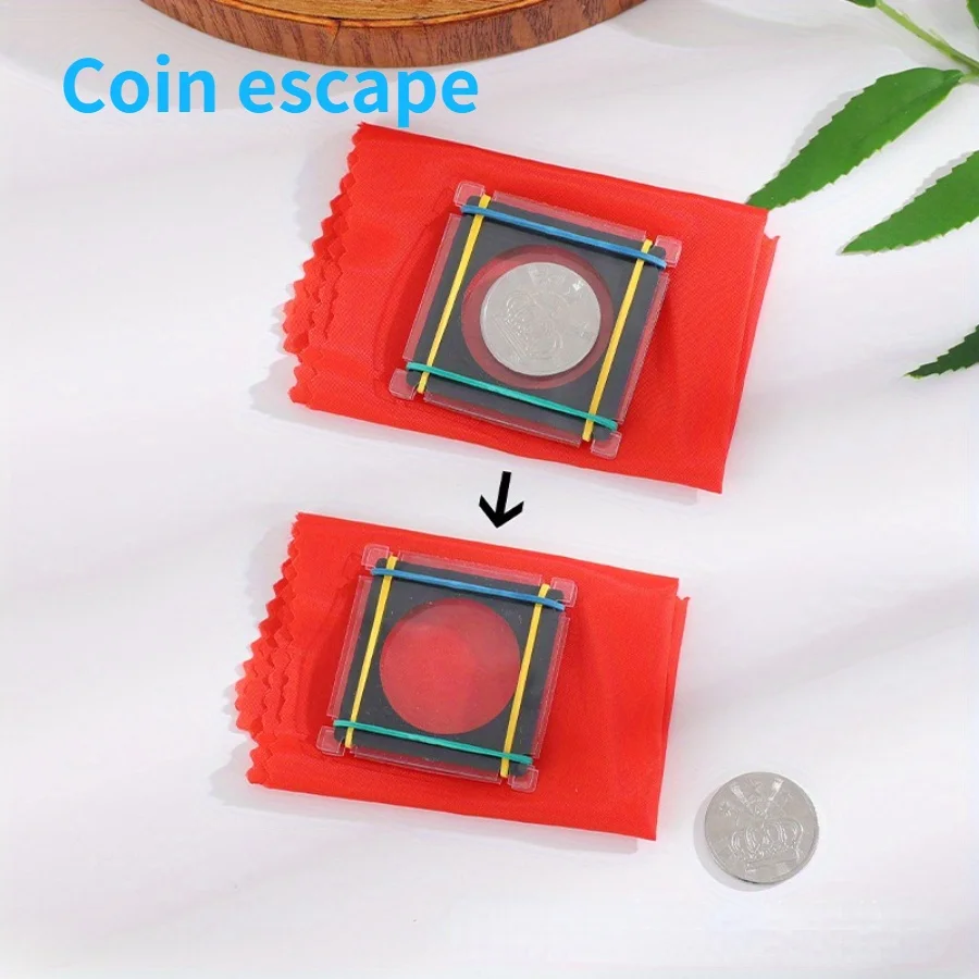 Pièce d'évasion de pièces de monnaie, disparition, pièce de monnaie de voyage, élimination des coquilles de pièces de monnaie, couleur aléatoire, adaptée aux adolescents de plus de 14 ans