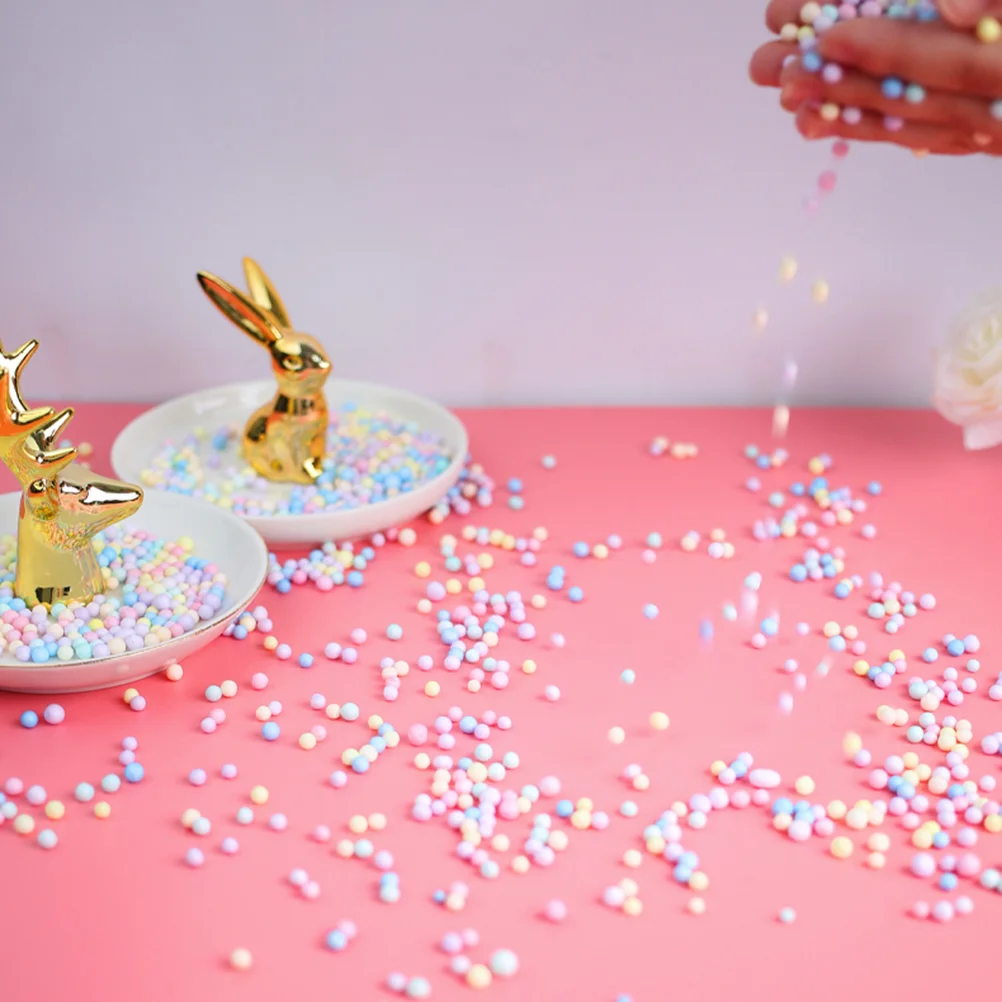 

50G 4-6Mm Colorful Foam Balls Craft Material For Diy Party Decor Gift Box Filler Creative Accessories Bulk Pack Smooth Safe No