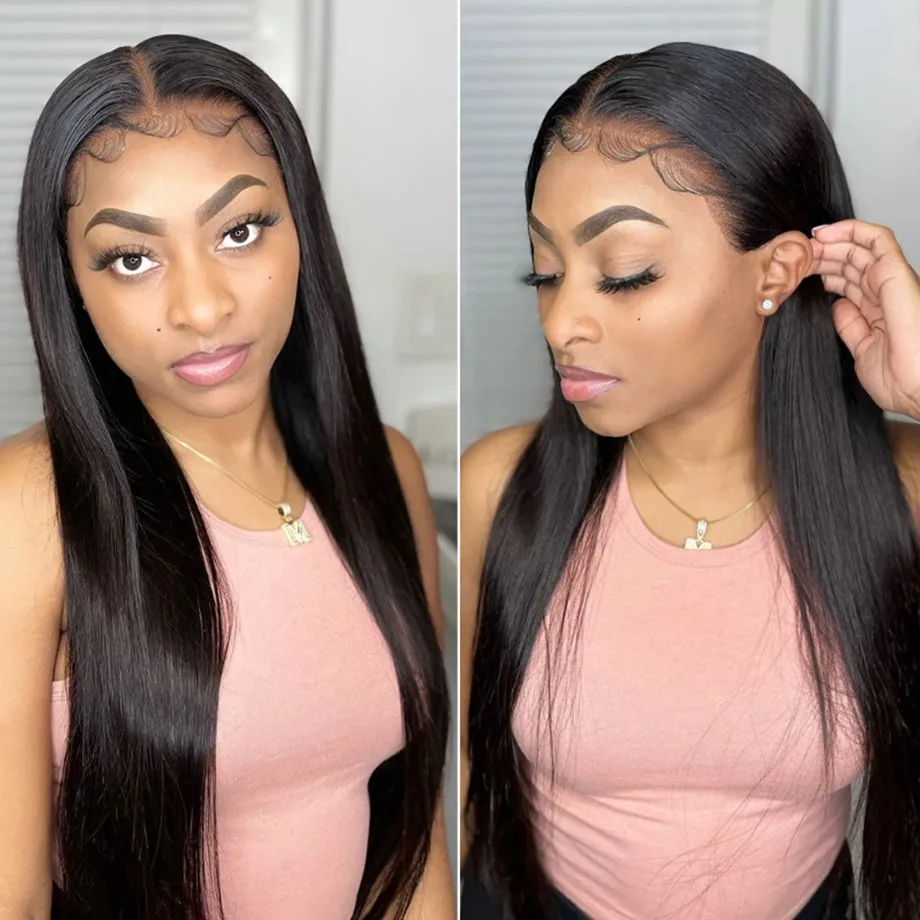 

V Part Wig Straight Long Human Hair Wigs For Women Pre Plucked 200 Density V Shape Wigs No Leave Out 16-32 Inch Remy Hair