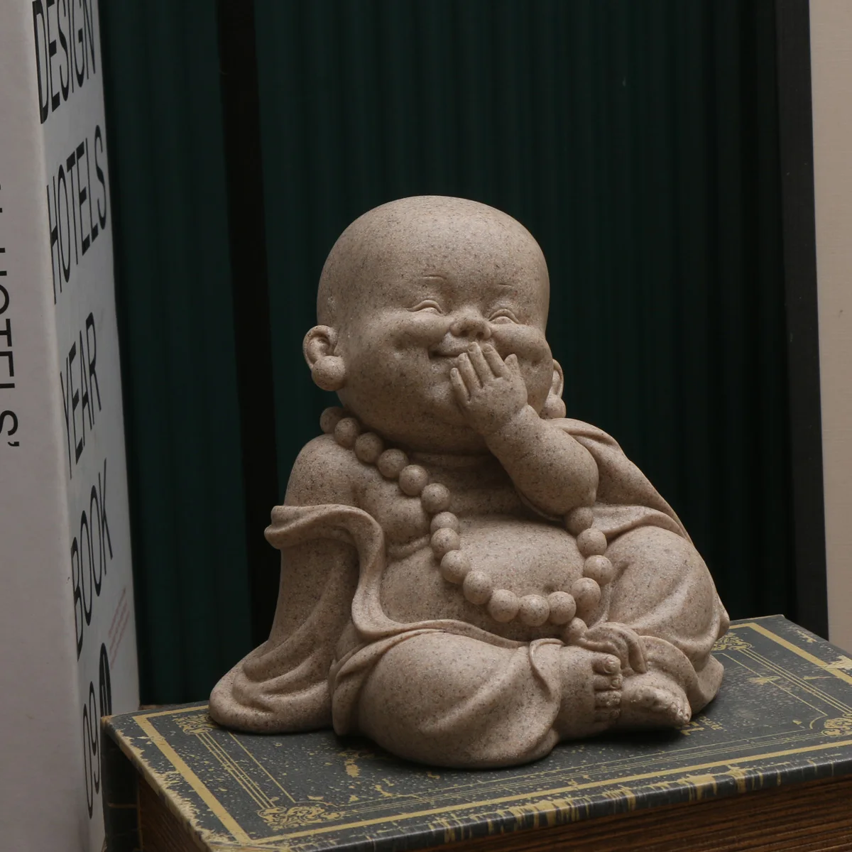 Zen-Inspirierte Mönch-Figur - Charmante Harz-Figuren für Mikro-Landschaftsdekoration – Detail 3