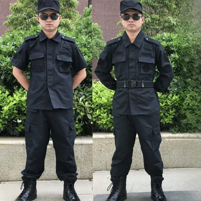 黒のトレーニングユニフォーム半袖長袖戦闘服グリッド夏秋冬アウトドアキャンプ旅行用品