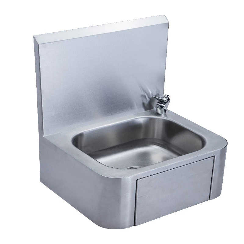 Commercial kitchen wash basin stainless steel knee operated wash basin industrial wash basin