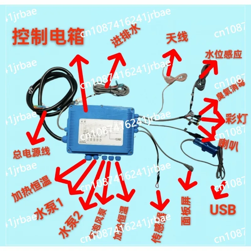 Touch Spa Control Panel for Bathtubs & s Hot Tub Controller with  Massage & Draining Accessories
