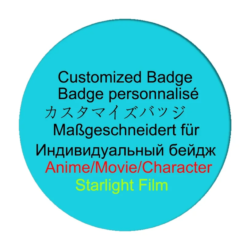 Anime Games Movie Cartoon Cosplay Badge Customized Kids Photo Icon Custom Brooch Pins Collection Badges Gift for Backpack Bags