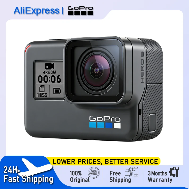GoPro HERO6 Black 4K Action Camera 12MP