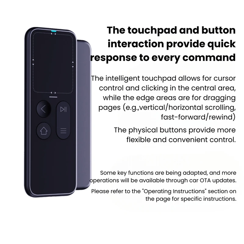 Cheerdots for CheerTok Plus-P1 Car Remote Control Wireless Bluetooth Multifunction Touch Pad for Xpeng BYD Smart Car