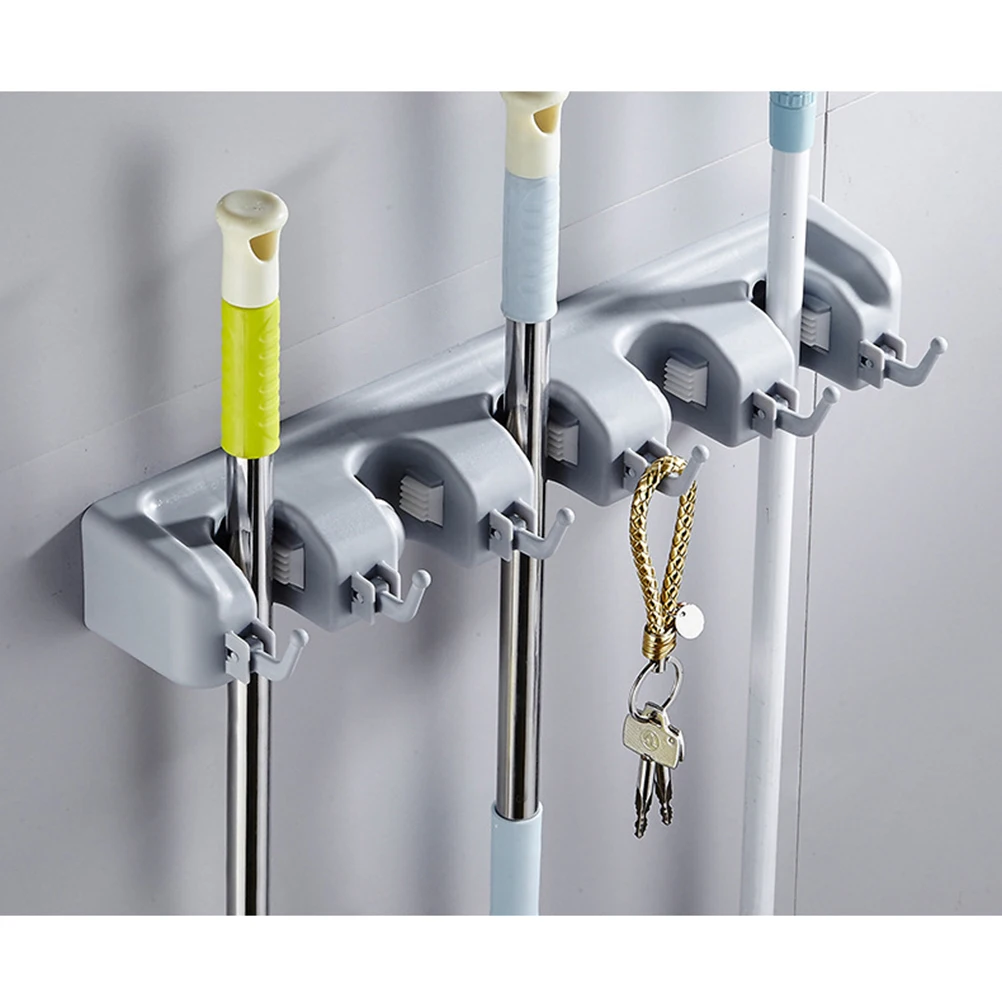 

Mop Hanger Hanging Broom Holder Organiser Bathroom Cleaning Organizer Home Organization Coat Hangers