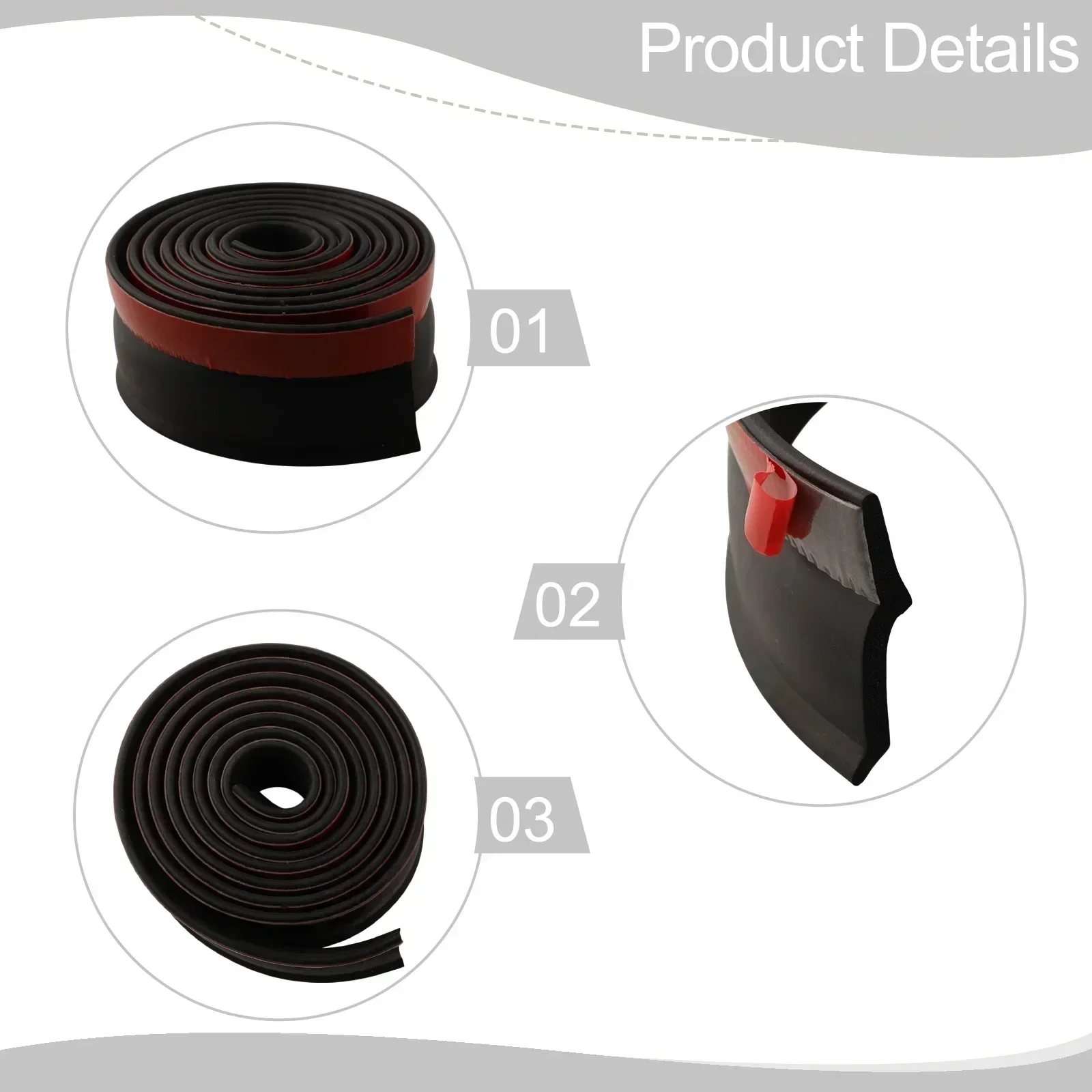 

Electric Flap Garage Door Strip 2M with Side Seal Rubber for Weatherproofing Oil and Dust Sealing on Various Types