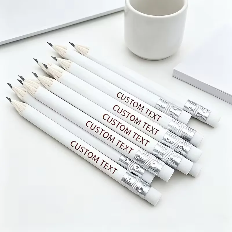10/20/35/50 Customized Wedding and Baptism Pencils - Personalized with Names and Dates, Elegant Wedding Design - Bulk Order for Wedding Favors, Baptism Party Gifts, Corporate Events - Wedding Souvenirs, Event Memorabilia, Engraved Stationery, High-Quality Engraving