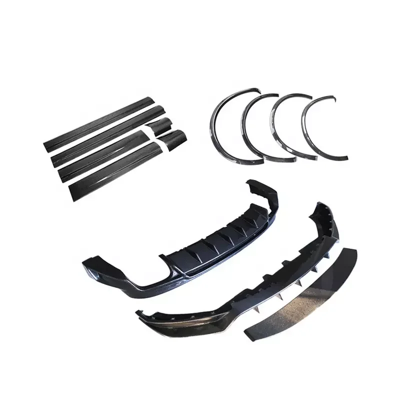 

Обновление Larte Design Стиль Углеродное волокно Передняя губа Задний диффузор Задняя губа Боковые юбки Накладка на колеса Комплекты кузова автомобиля для m Levante