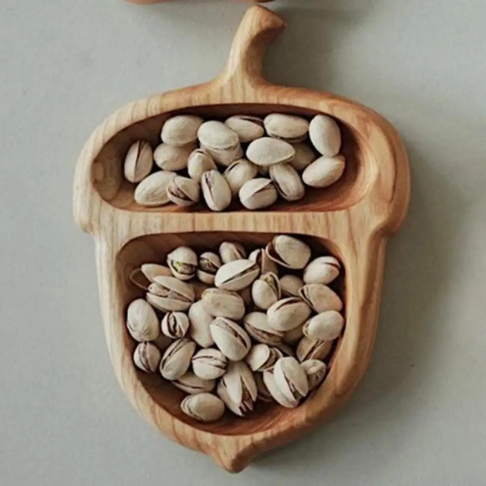 

Wooden Snack Tray Cute Cheese Plate Small Appetizer Tray Serving Dish for Nuts Sausages Cupcakes Breadsticks Storage 80%