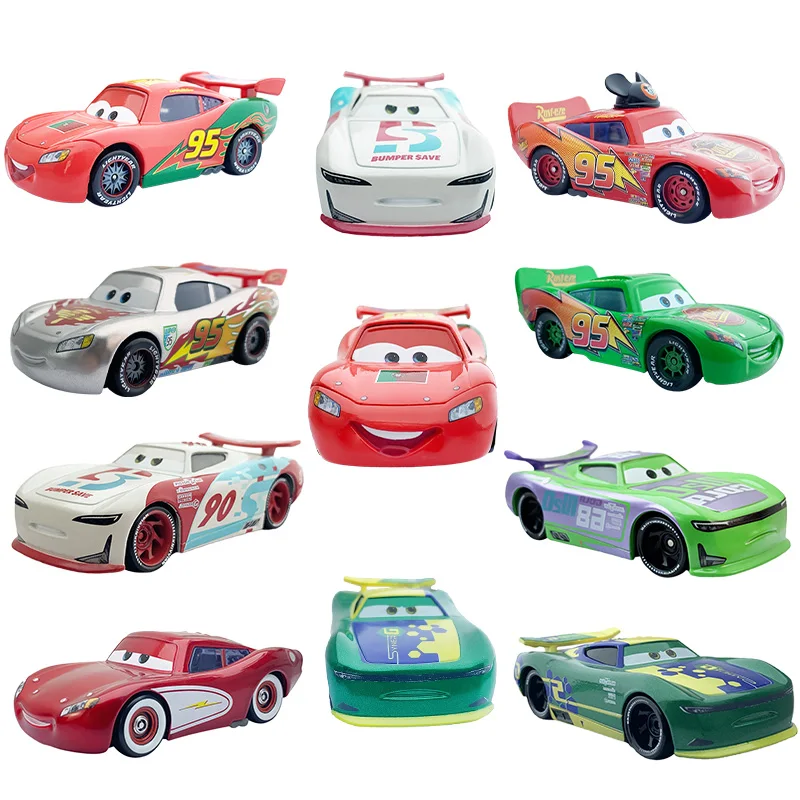 Disney Pixar Cars 3 Toys Lightning Mcqueen Mack Frank Collection king 1:55 Diecast metal Model mini Car 2 1 Children Toy Gift