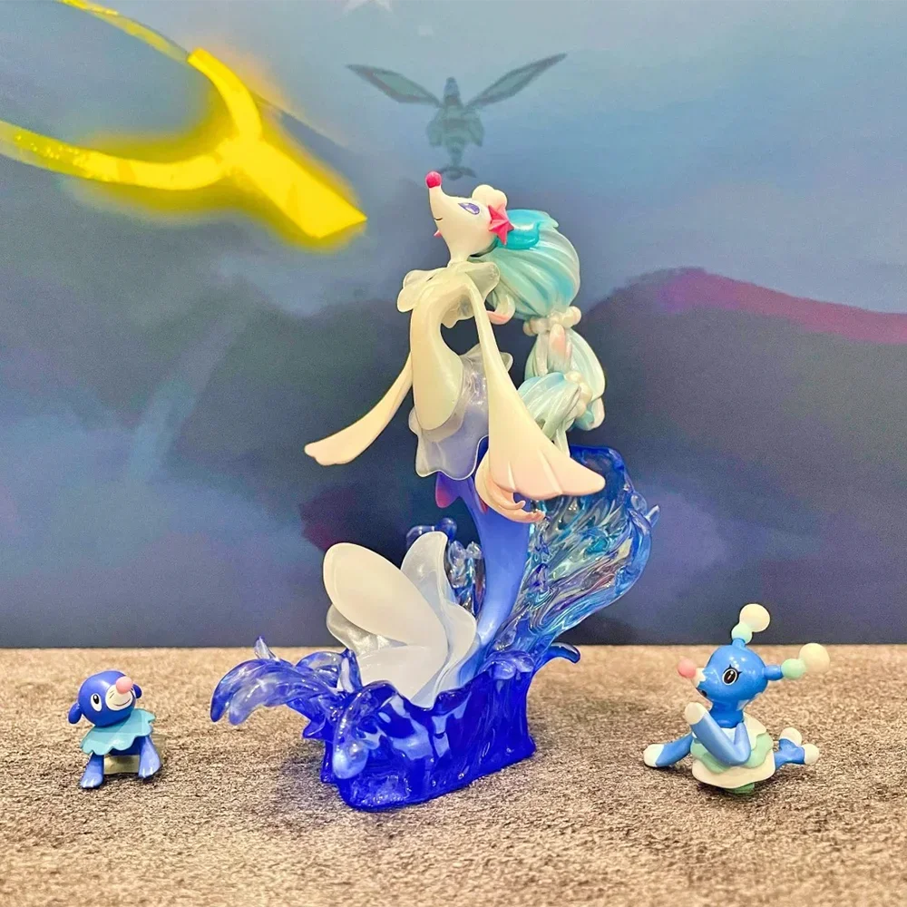 Anime Pokemon Figure 728 Primarina 729 Brionne 730 Popplio Action Figure Evolutionary Group 1/20 Gk Model Adult Kids Toy Gifts